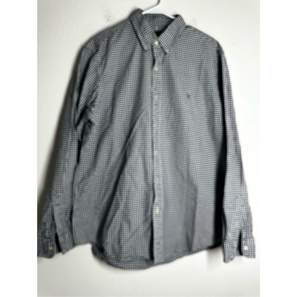 Ralph Lauren Men’s Cotton Classic Fit Button Down Shirt Size XL Blue White